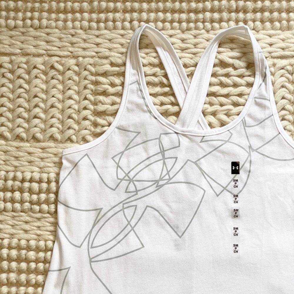 New White Under Armour gym tank top size Small - Picture 4 of 7
